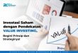 Value Investing Modal Kecil di Pasar Saham Indonesia