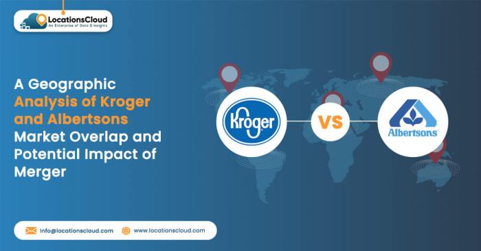 Analisis dampak merger Kroger dan Albertsons terhadap persaingan di industri ritel makanan.